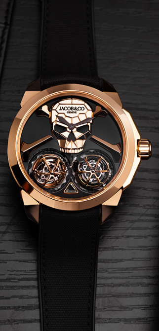 Jacob & Co Replica watch Skull Double Tourbillon